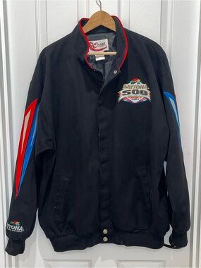 Chase Authentics Black 2004 Daytona 500 Jacket with Red & Blue Accents
